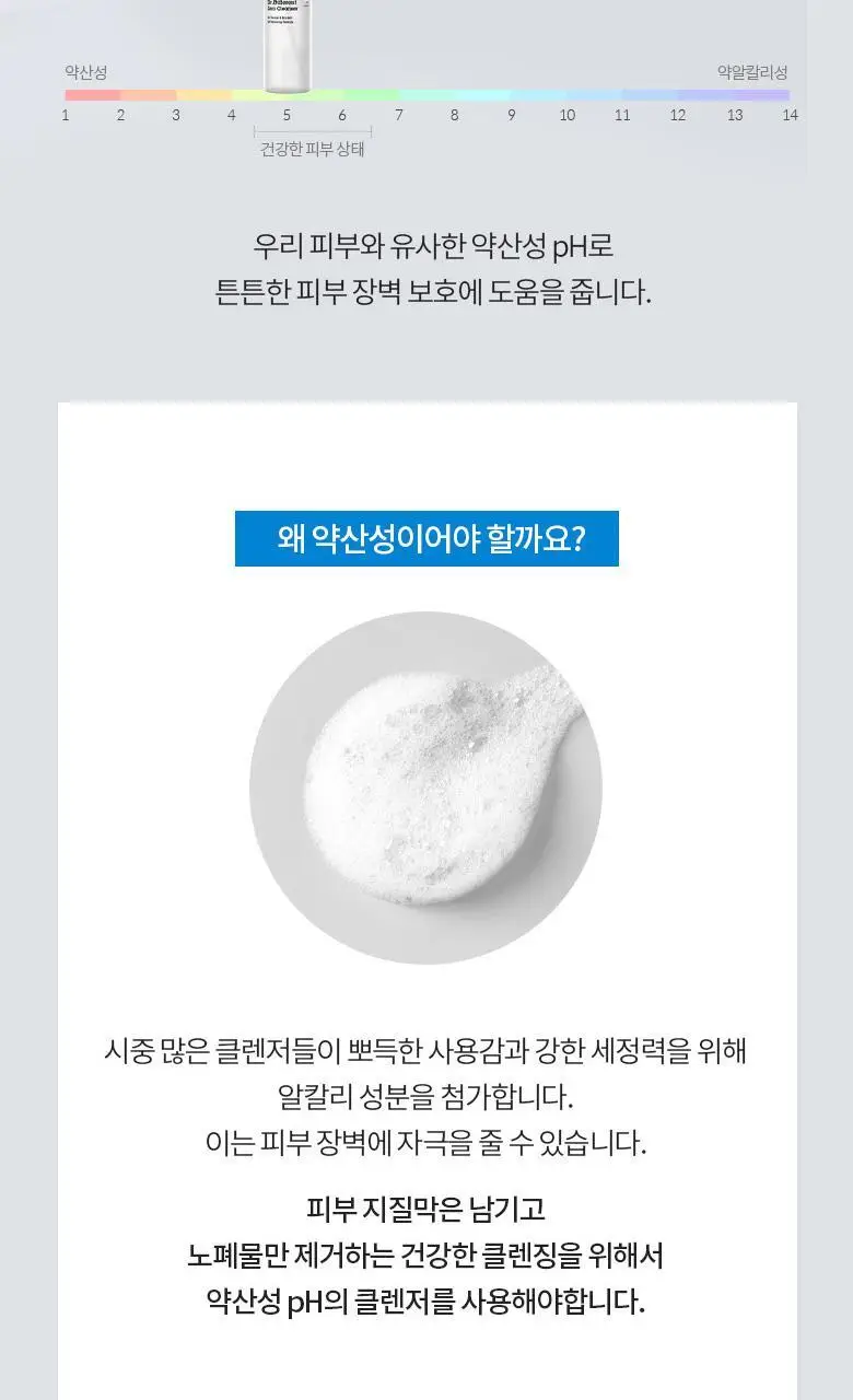 [당김제로/폼타입] 닥터디퍼런트 제로 클렌저 200ml (중건성) 상세페이지 7